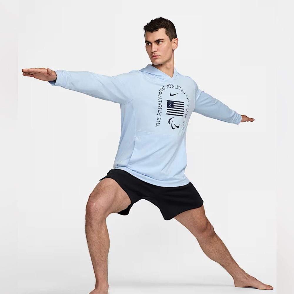 NWT USA Restore Men's Nike Dri-FIT Yoga Lightweight Hoodie - Picture 9 of 9
